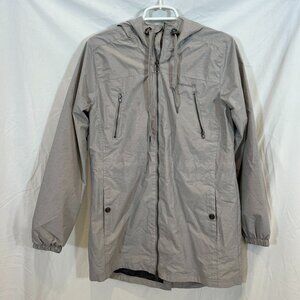 Avalanche Outdoor Supply Company Grey Hooded Windbreaker Size Medium